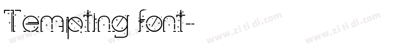 Tempting font字体转换